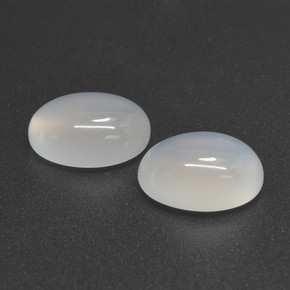 6.61캐럿 천연 반투명 흰색 문스톤 보석, 타원형 컷, 11.1×9.1 mm, 투명한