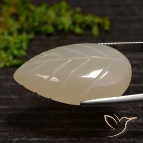 31.11캐럿 천연 라이트 커피 브라운 문스톤, 멋진 모양, 투명한