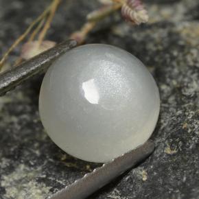 2.73캐럿 천연 반투명 흰색 문스톤, 라운드 컷, 8.81 mm, 투명한