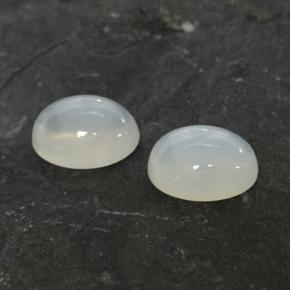 2.79캐럿 천연 따뜻한 화이트 문스톤 보석, 타원형 컷, 8.1×6.1 mm, 투명한