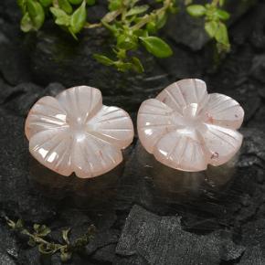 4.98캐럿 천연 라이트 캐러멜 브라운 문스톤 보석, 플라워 컷, 11.4×11.2 mm, 투명한