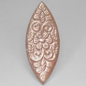 22.83캐럿 천연 피치 오렌지 월장석, 보석, 투명한