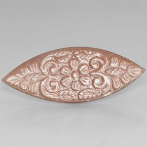 22.83캐럿 천연 피치 오렌지 월장석, 보석, 투명한