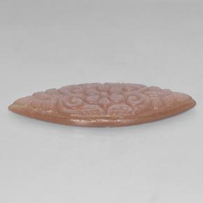 22.83캐럿 천연 피치 오렌지 월장석, 보석, 투명한