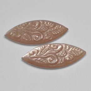 16.02캐럿 천연 라이트 캐러멜 브라운 문스톤 보석, 마퀴즈, 29.3×12.3 mm, 투명한