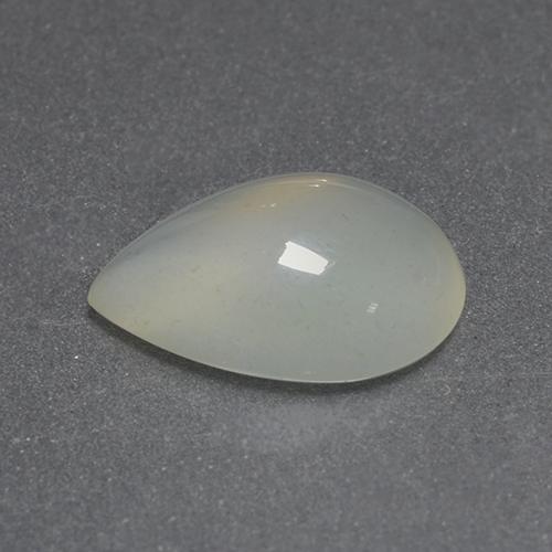 1.43캐럿 천연 라이트 그린 화이트 문스톤, 배 모양, 10×7.3 mm, 투명한