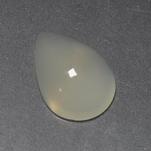 1.43캐럿 천연 라이트 그린 화이트 문스톤, 배 모양, 10×7.3 mm, 투명한