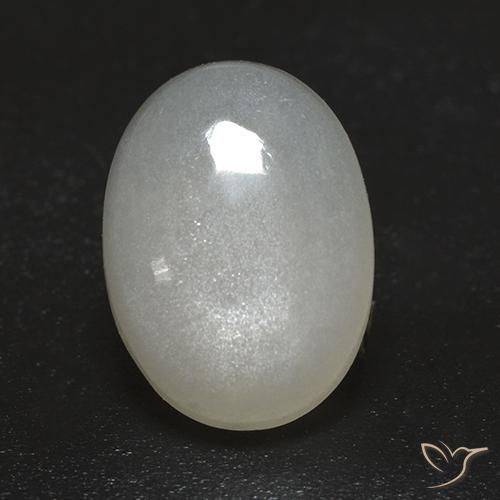 2.43ct 자연스러운 크림 화이트 월장석, 타원형, 투명한