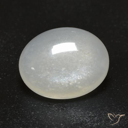 2.48ct 자연스러운 따뜻한 화이트 월장석, 타원형, 투명한