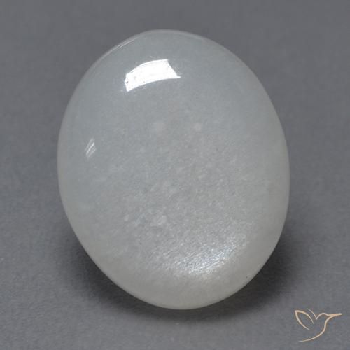 2.72ct 자연스러운 하얀색 월장석, 타원형, 투명한