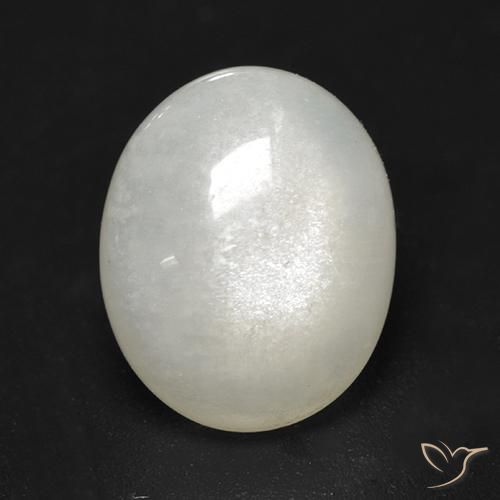 2.74ct 자연스러운 크림 화이트 월장석, 타원형, 투명한
