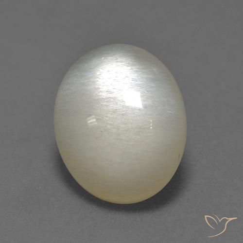 3.13ct 자연스러운 오프 화이트 월장석, 타원형, 투명한
