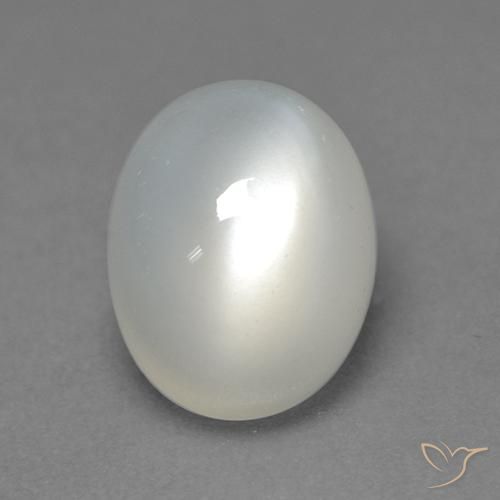 2.26ct 자연스러운 따뜻한 화이트 월장석, 타원형, 투명한