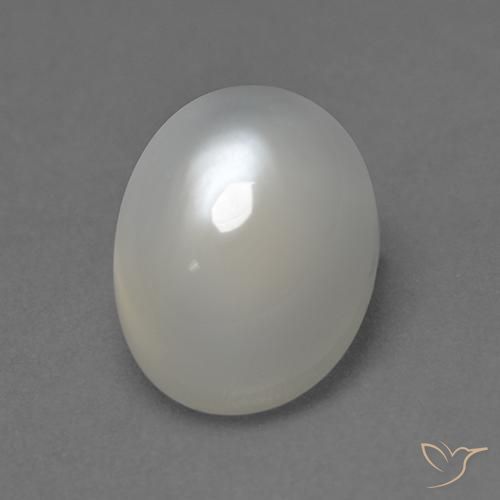 2.33ct 자연스러운 따뜻한 화이트 월장석, 타원형, 투명한