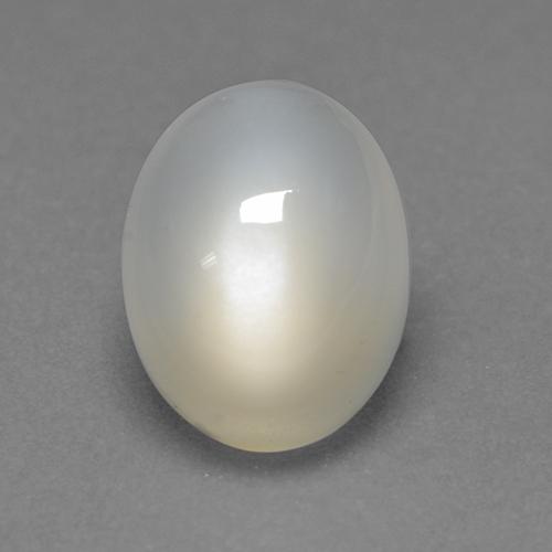 2.32캐럿 천연 따뜻한 화이트 문스톤, 타원형 컷, 9.2×7 mm, 투명한