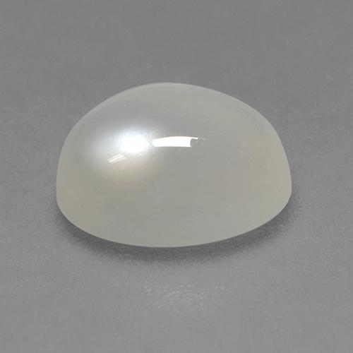 2.32캐럿 천연 따뜻한 화이트 문스톤, 타원형 컷, 9.2×7 mm, 투명한
