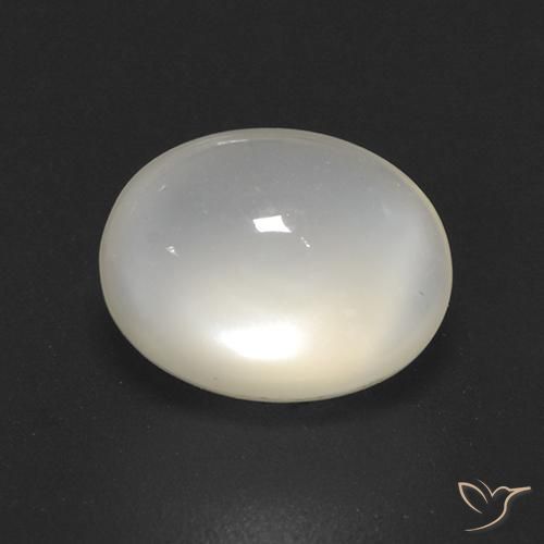 2.08ct 자연스러운 오프 화이트 월장석, 타원형, 투명한