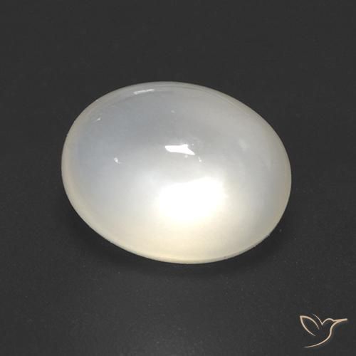 2.42ct 자연스러운 오프 화이트 월장석, 타원형, 투명한