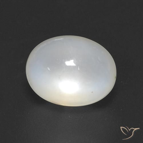 2.08ct 자연스러운 크림 화이트 월장석, 타원형, 투명한