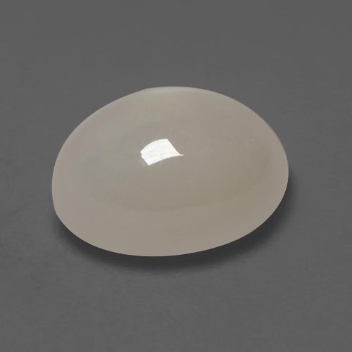 2.22캐럿 천연 오프 화이트 문스톤, 타원형 컷, 9.1×7 mm, 투명한