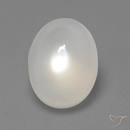2.11ct 자연스러운 오프 화이트 월장석, 타원형, 투명한
