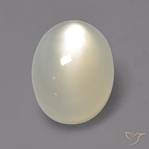 2.17ct 자연스러운 오프 화이트 월장석, 타원형, 투명한