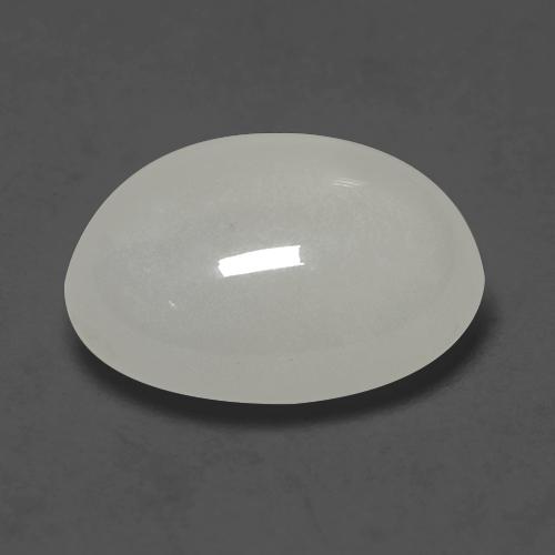 2.43캐럿 천연 크림 화이트 문스톤, 타원형 컷, 10.1×8 mm, 투명한