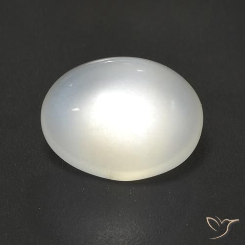 2.59ct 자연스러운 반투명 흰색 월장석, 타원형, 투명한