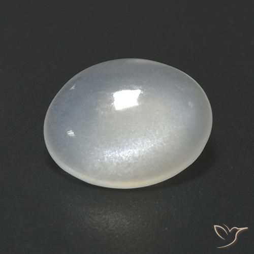 1.70ct 자연스러운 오프 화이트 월장석, 타원형, 투명한