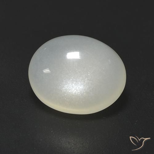 2.36ct 자연스러운 펄 화이트 월장석, 타원형, 투명한
