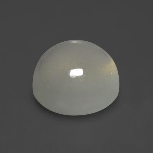 2.26캐럿 천연 따뜻한 화이트 문스톤, 라운드 컷, 8.15 mm, 투명한
