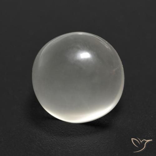 2.27ct 자연스러운 따뜻한 화이트 월장석, 둥근, 투명한