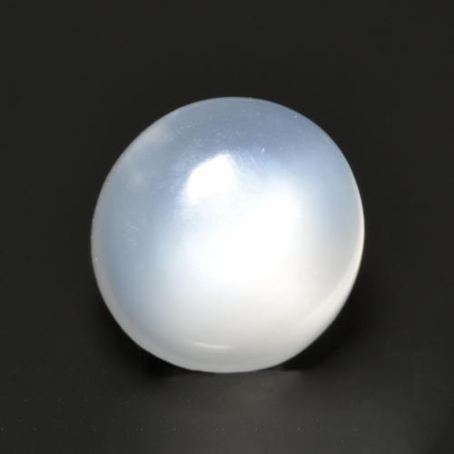 1.45캐럿 천연 반투명 흰색 문스톤, 라운드 컷, 6.50 mm, 투명한