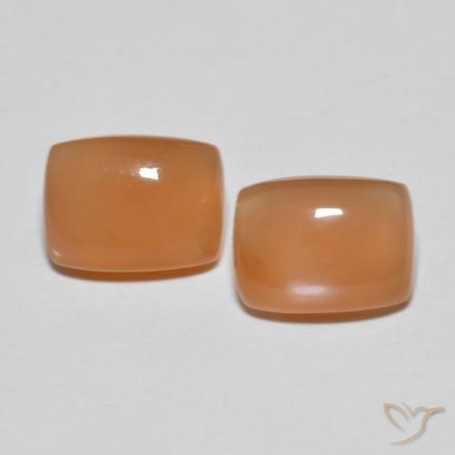 2.68캐럿 천연 Medium Light-Orange 월장석 보석, 방석, 투명한