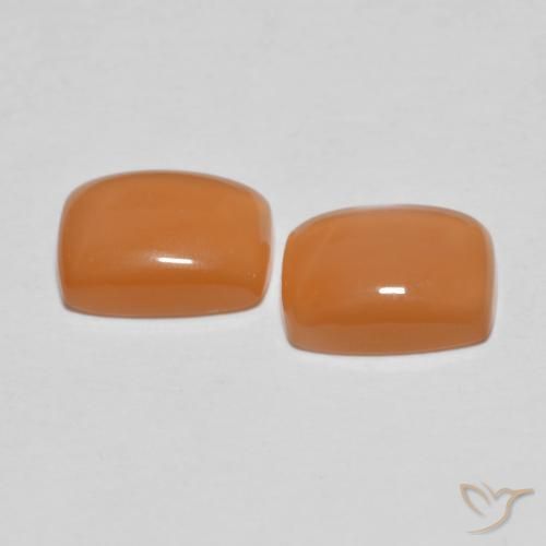2.68캐럿 천연 Medium Light-Orange 월장석 보석, 방석, 투명한