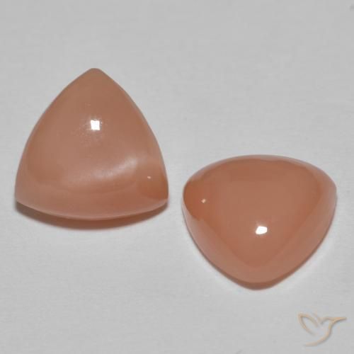 3.52캐럿 천연 Pinkish Peach 월장석 보석, 일조, 불투명체