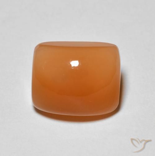 2.66ct 자연스러운 미디엄 오렌지 월장석, 방석, 불투명체