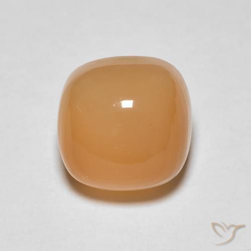 2.05ct 자연스러운 오렌지-골드 월장석, 방석, 투명한