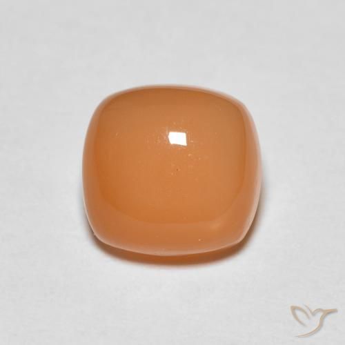 1.47ct 자연스러운 미디엄 오렌지 월장석, 방석, 투명한