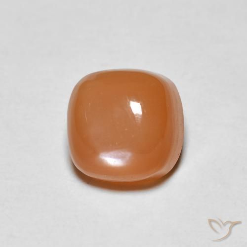 1.23ct 자연스러운 라이트 레드 오렌지 월장석, 방석, 투명한