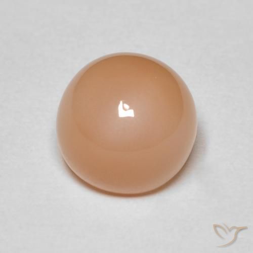 2.04ct 자연스러운 Medium Light-Orange 월장석, 둥근, 불투명체