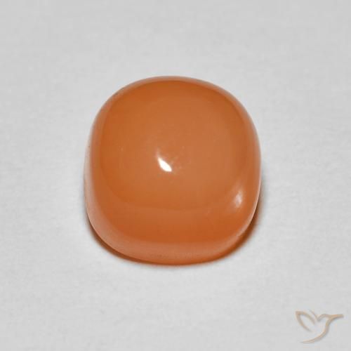 1.43ct 자연스러운 미디엄 오렌지 월장석, 방석, 투명한