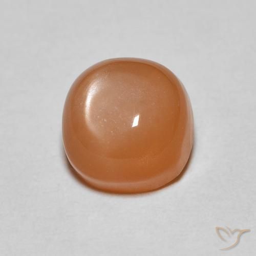 1.17ct 자연스러운 붉은 오렌지 월장석, 방석, 투명한