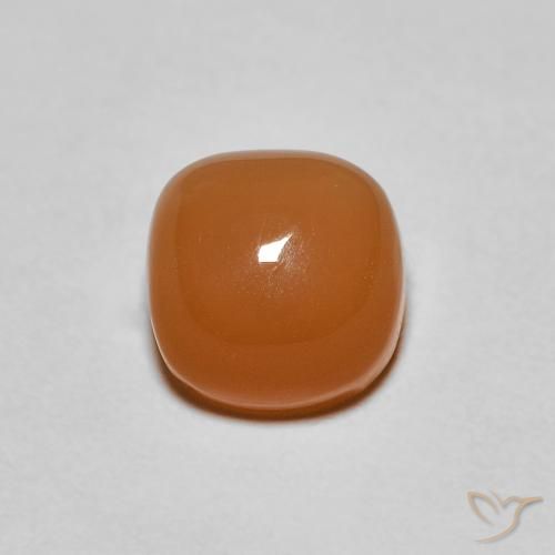 1.19ct 자연스러운 붉은 오렌지 월장석, 방석, 투명한