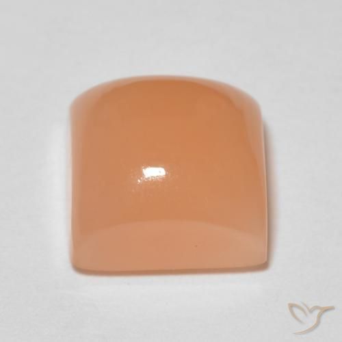 2.12캐럿 천연 Medium Light-Orange 월장석, 정사각형, 투명한