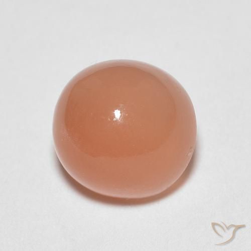 1.23ct 자연스러운 미디엄 오렌지 월장석, 둥근, 투명한