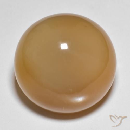 27.15ct 자연스러운 연한 갈색 월장석, 둥근, 투명한