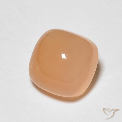 1.66캐럿 천연 Medium Light-Orange 월장석, 방석, 투명한
