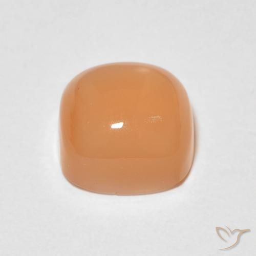 1.66캐럿 천연 Medium Light-Orange 월장석, 방석, 투명한