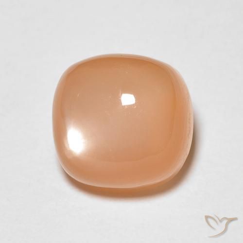 1.97ct 자연스러운 멜론 오렌지 월장석, 방석, 투명한